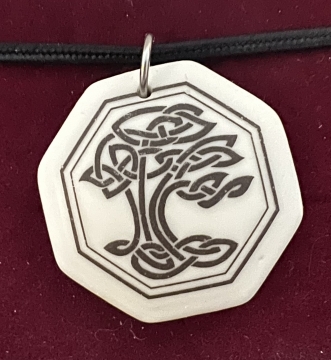 Necklace Pendant Sacred Tree (Octagon)